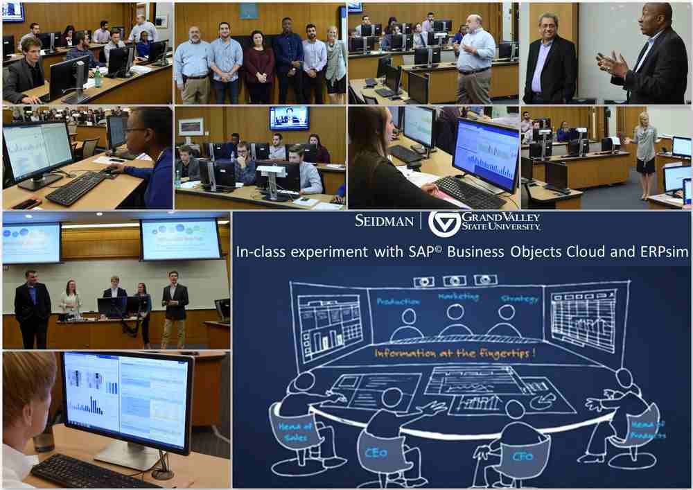 SAP and Grand Valley State University (GVSU) hosted one of the first In-class experiment with SAP Business Objects Cloud and ERPsim